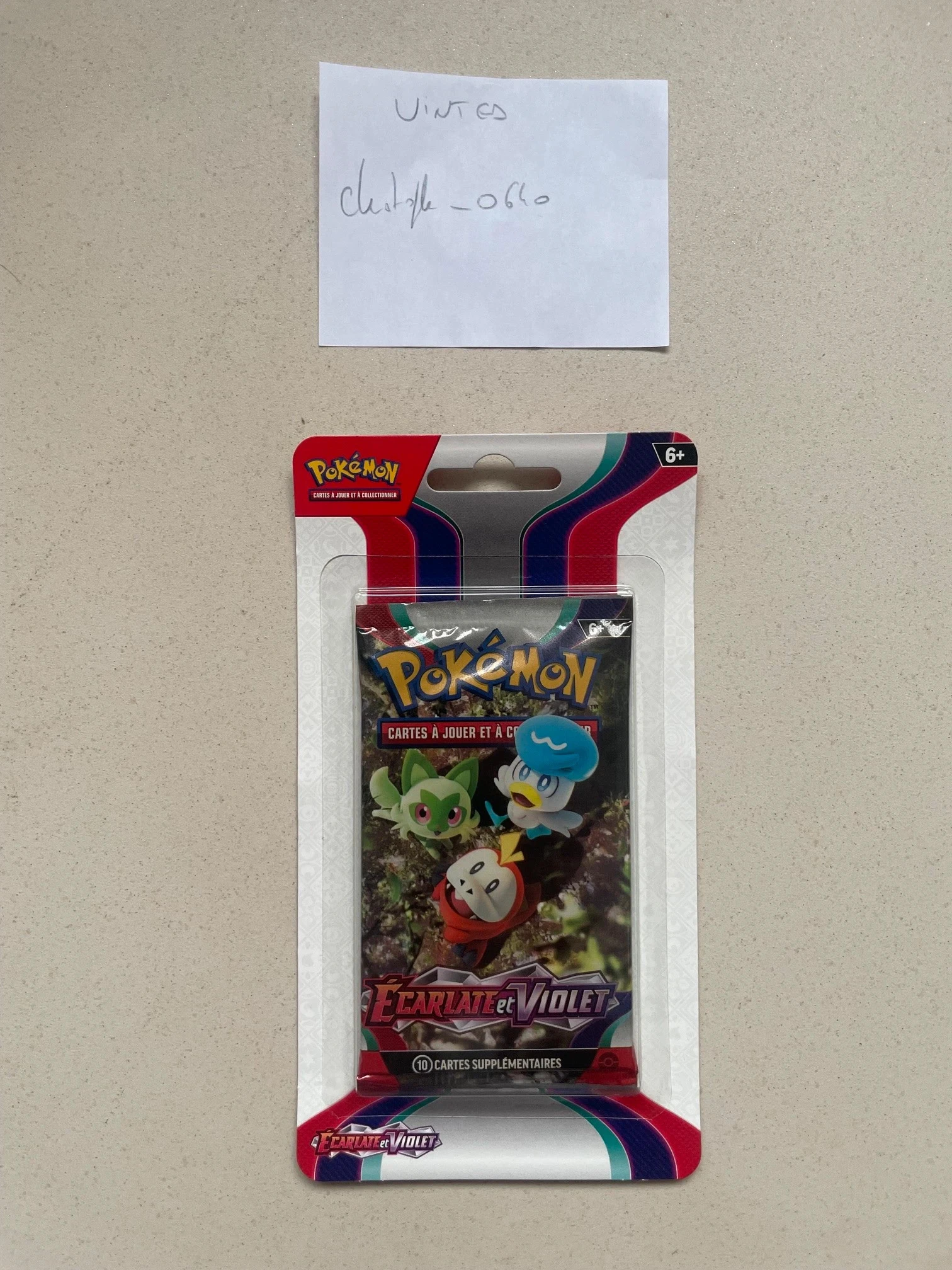 Artset, lot de 4 boosters pokémon nuevos sellados de 10 cartas cada uno, serie escarlata y violeta, EV1 – photo 4